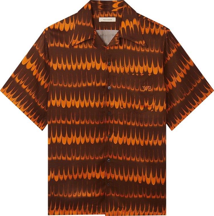 Wales Bonner Rhythm Shirt 'Brown/Orange'