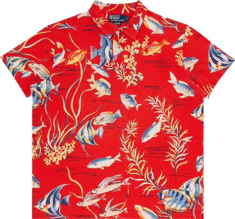 Polo Ralph Lauren Vintage Short-Sleeve Fish Polo Shirt 'Red'