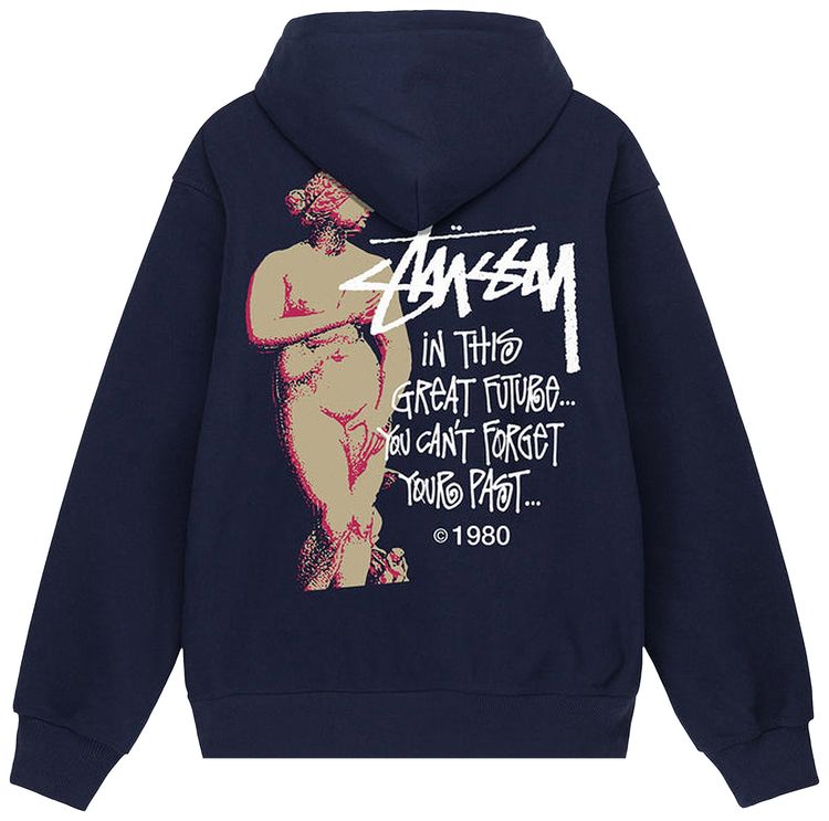 Stussy Great Future Zip Hoodie Navy