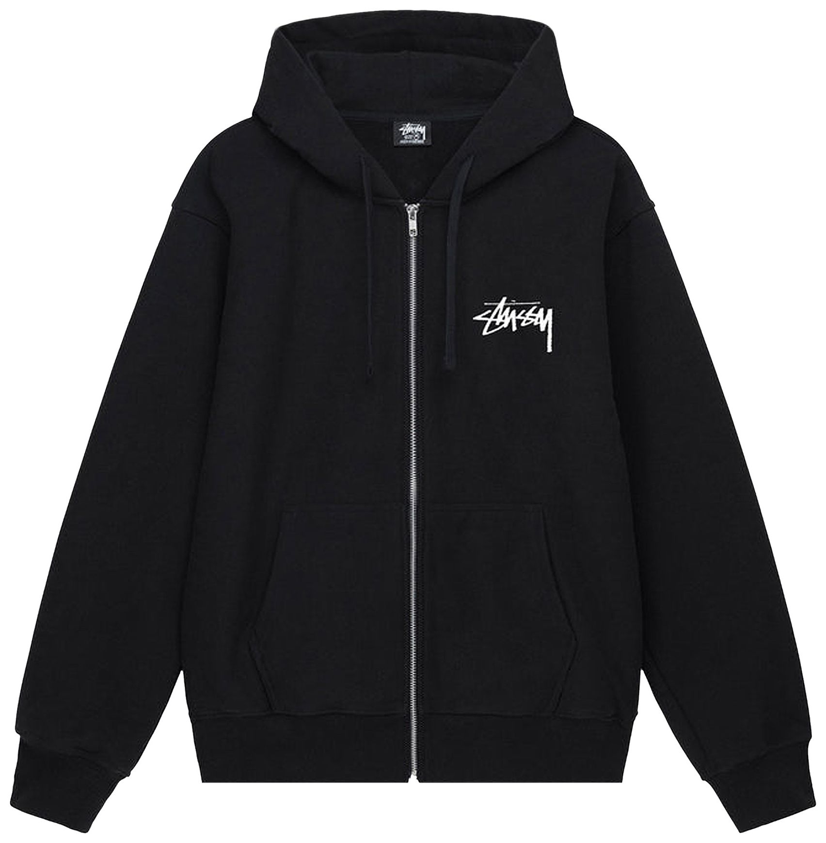 Stussy hoodie zip clearance