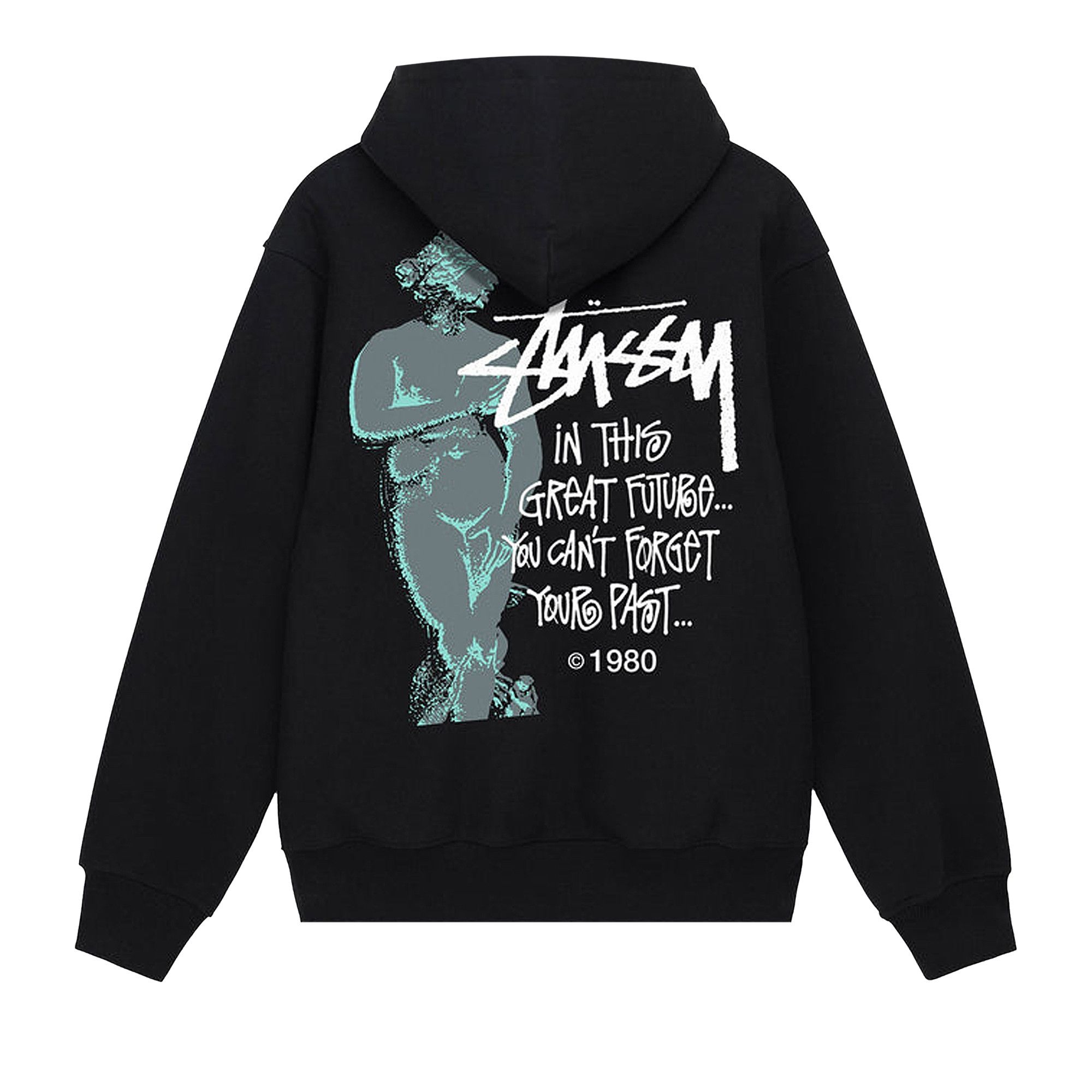 Buy Stussy Great Future Zip Hoodie 'Black' - 1974896 BLAC | GOAT