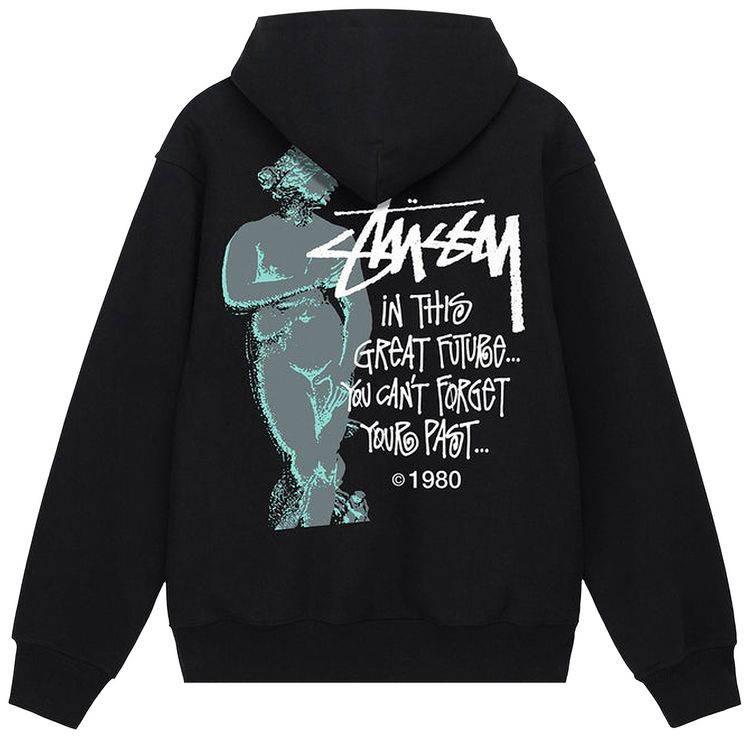 Stussy Great Future Zip Hoodie Black