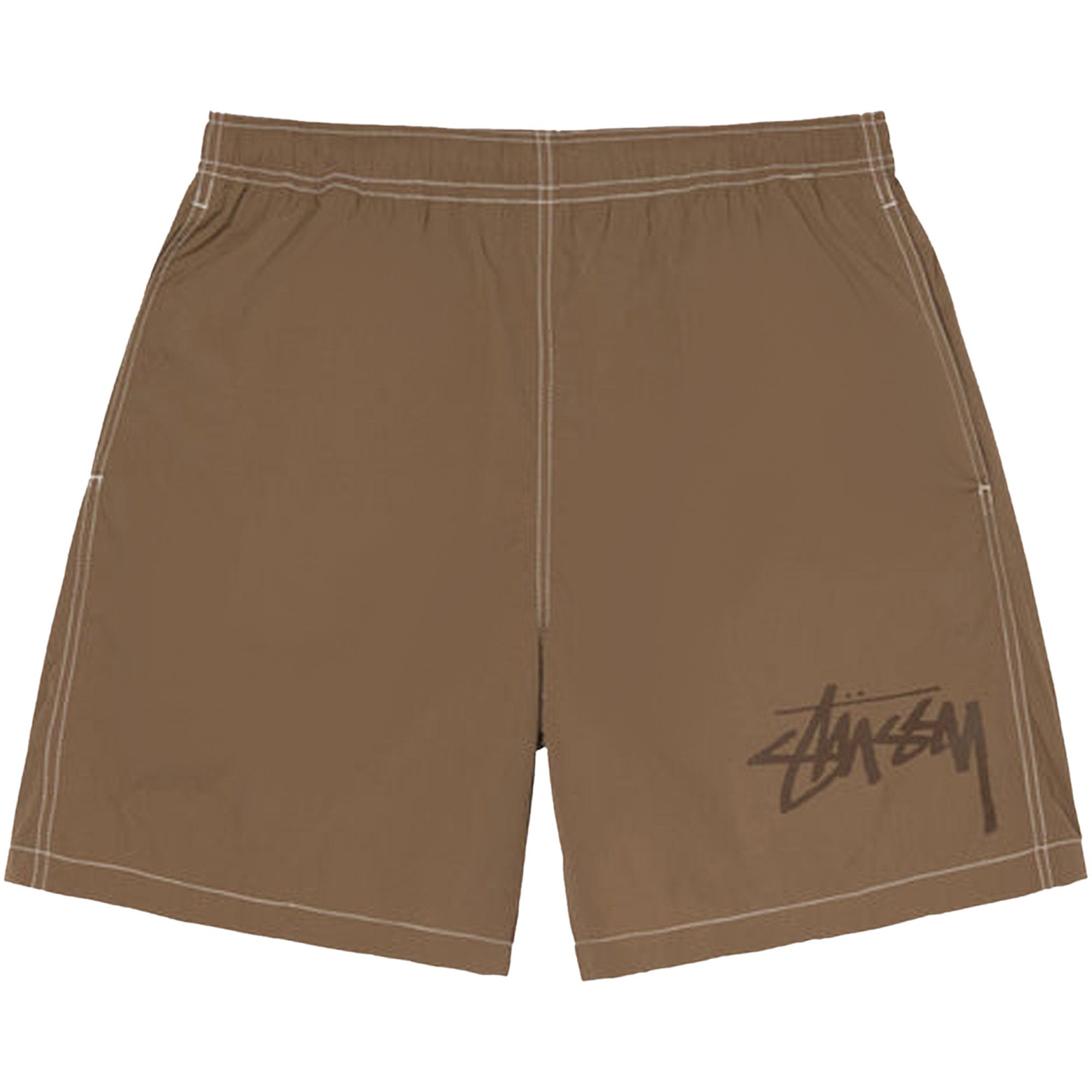Buy Stussy Big Stock Nylon Short 'Brown' - 112288 BROW | GOAT