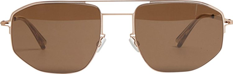 Mykita x Maison Margiela MMCRAFT017 Sunglasses 'CGD/White Raw Brown Solid'