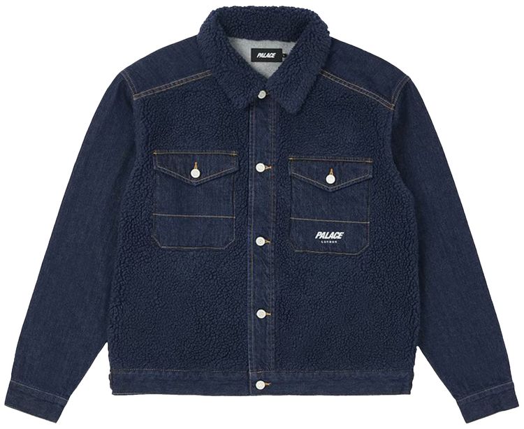 Palace Grizzly Denim Jacket Indigo