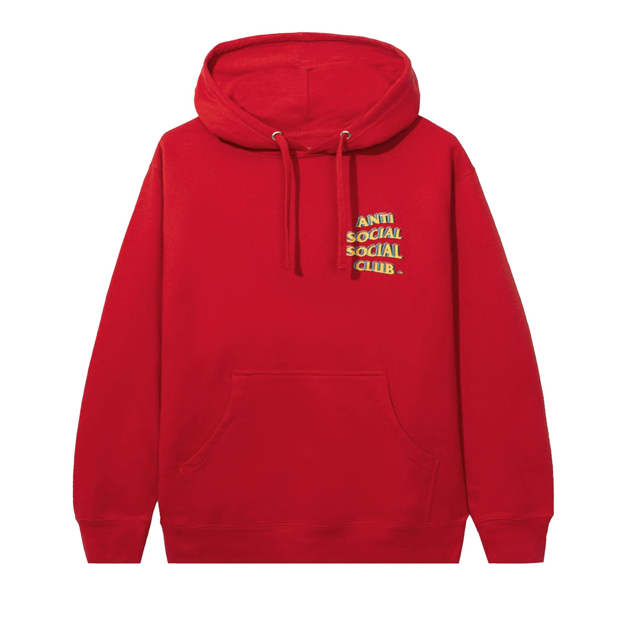Red anti clearance social hoodie