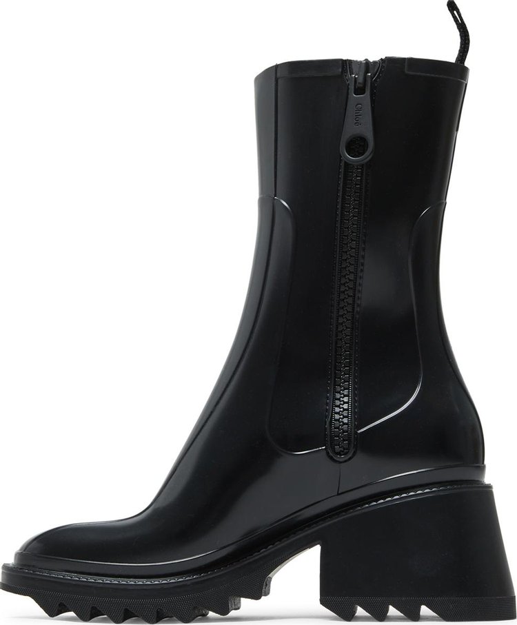 Chloe Wmns PVC Betty Rain Boot Black