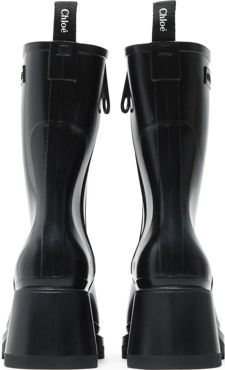 Chloe Wmns PVC Betty Rain Boot Black