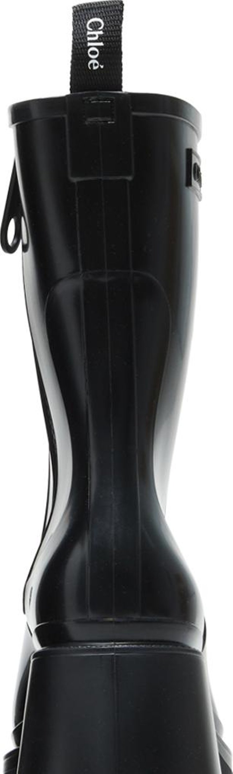 Chloe Wmns PVC Betty Rain Boot Black