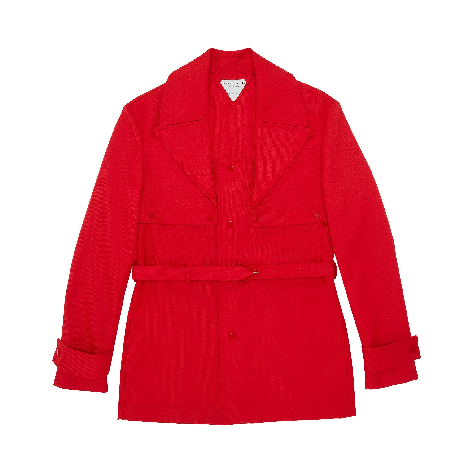 Buy Bottega Veneta Belted Twill Jacket 'Red' - 626957 VKKJ0 6127 