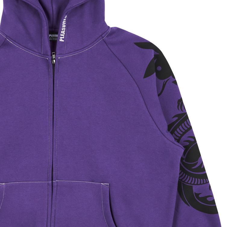 Pleasures x Playboy Tails Zip Hoodie Purple