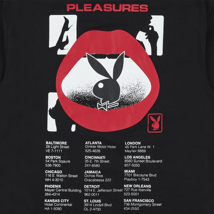 Pleasures x Playboy Film Crew Work Shirt Black