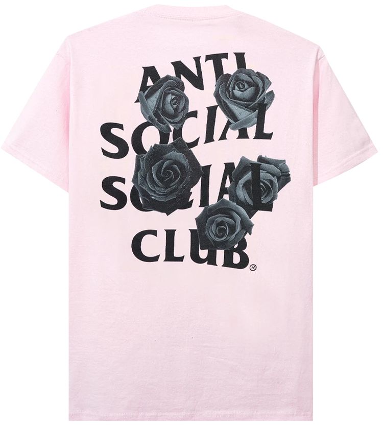 Anti Social Social Club Bat Emoji Tee Pink