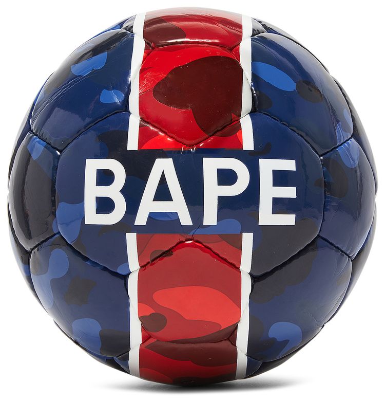 Pre Owned BAPE x Paris Saint Germain Soccer Ball BlueRed