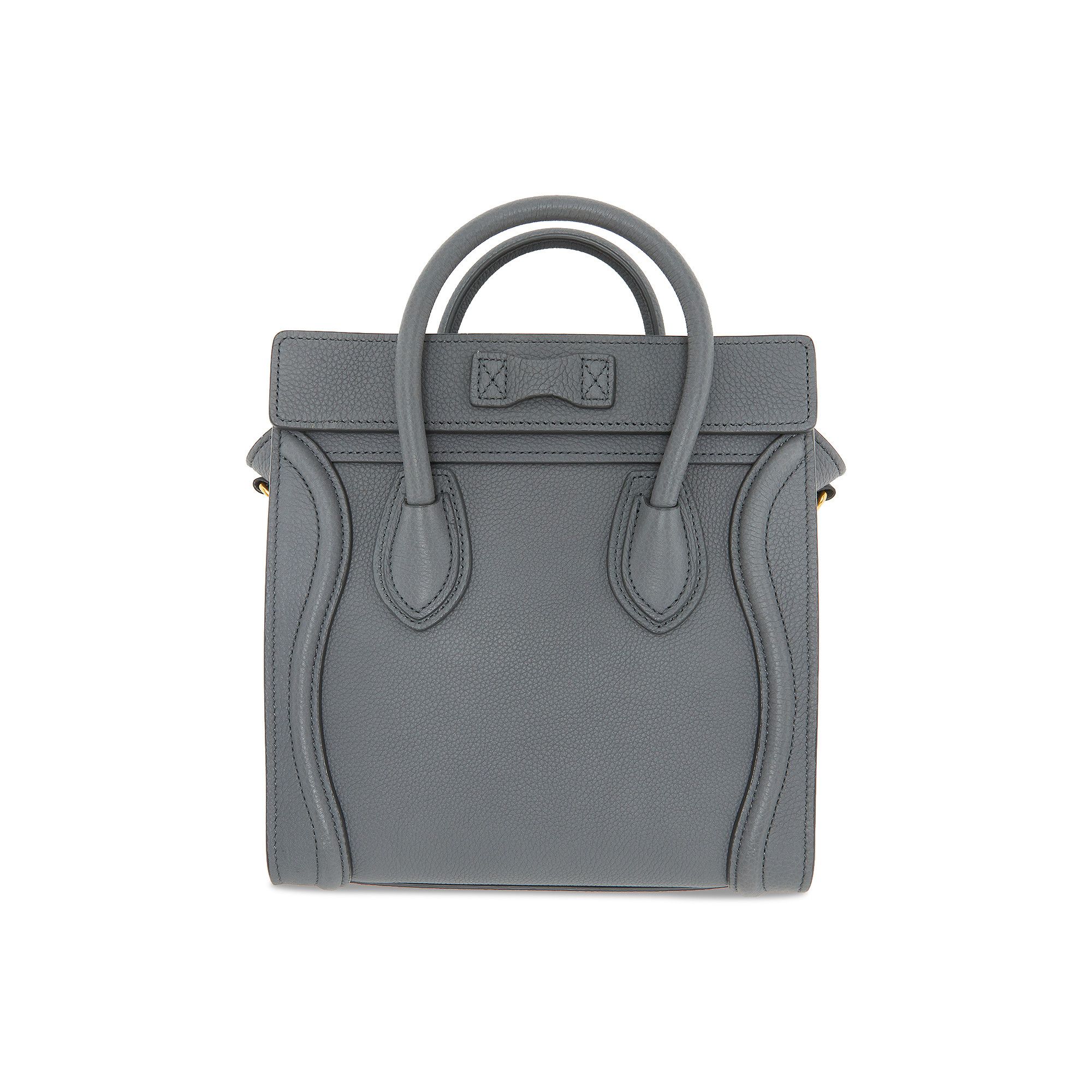Mini luggage handbag in baby drummed calfskin sales
