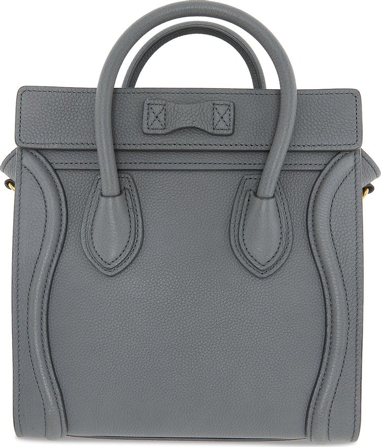 CELINE Nano Luggage Bag In Baby Drummed Calfskin Kohl