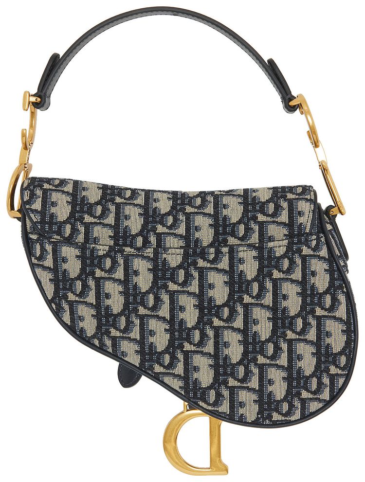 Dior Mini Saddle Bag Blue Dior Oblique Jacquard