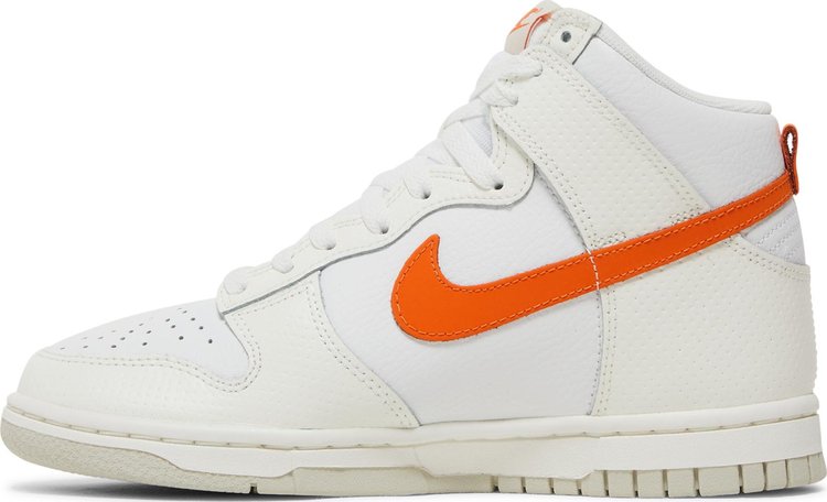 Wmns Dunk High White Magma Orange