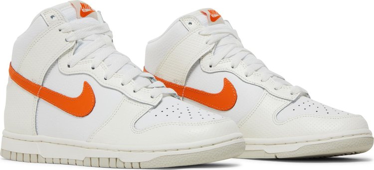 Wmns Dunk High White Magma Orange