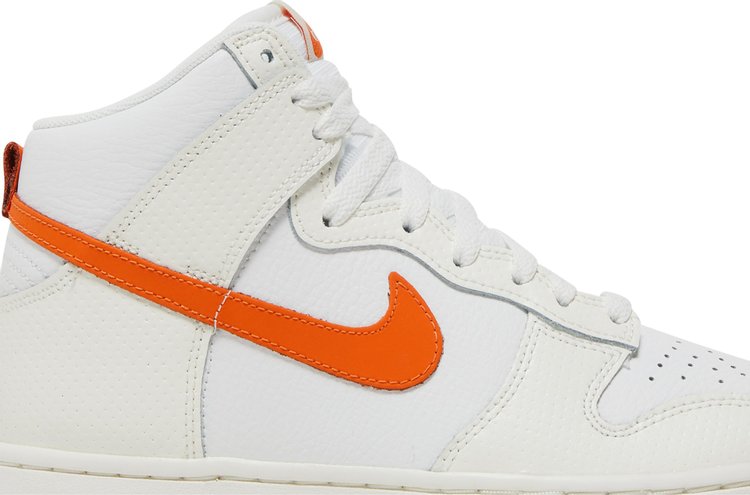 Wmns Dunk High White Magma Orange