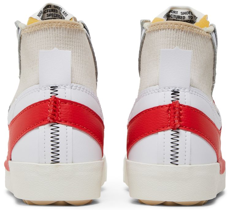 Nike Blazer Mid 77 Jumbo White Habanero Red