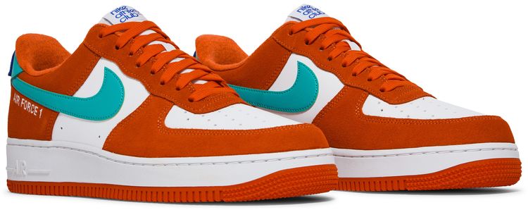 Nike Air Force 1 07 LV8 Athletic Club   Rush Orange Washed Teal