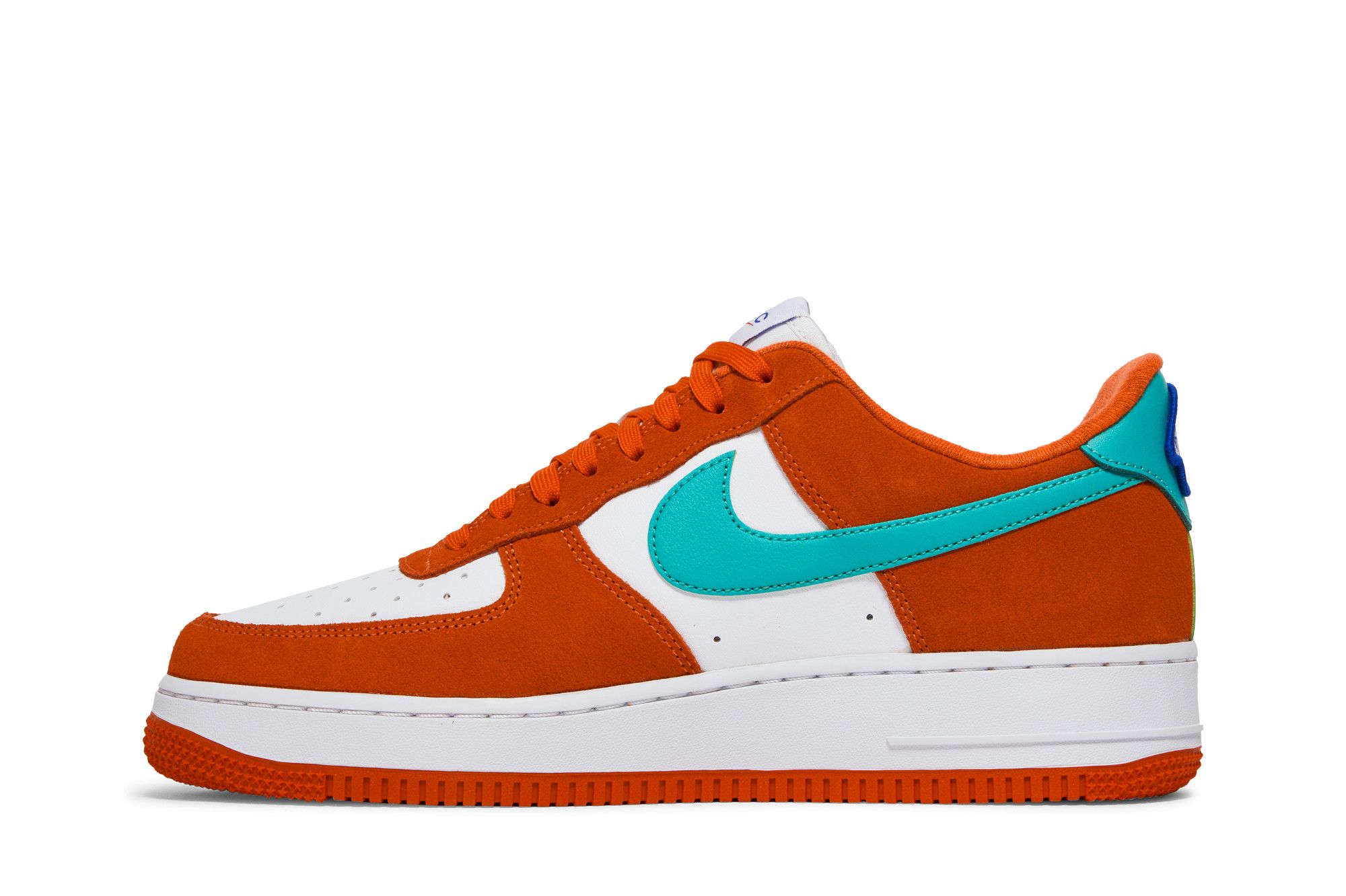 Orange and blue air force 1 cheap