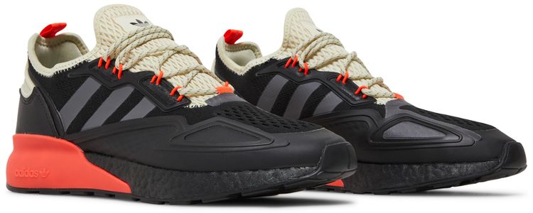 Adidas ZX 2K Boost Black Solar Red