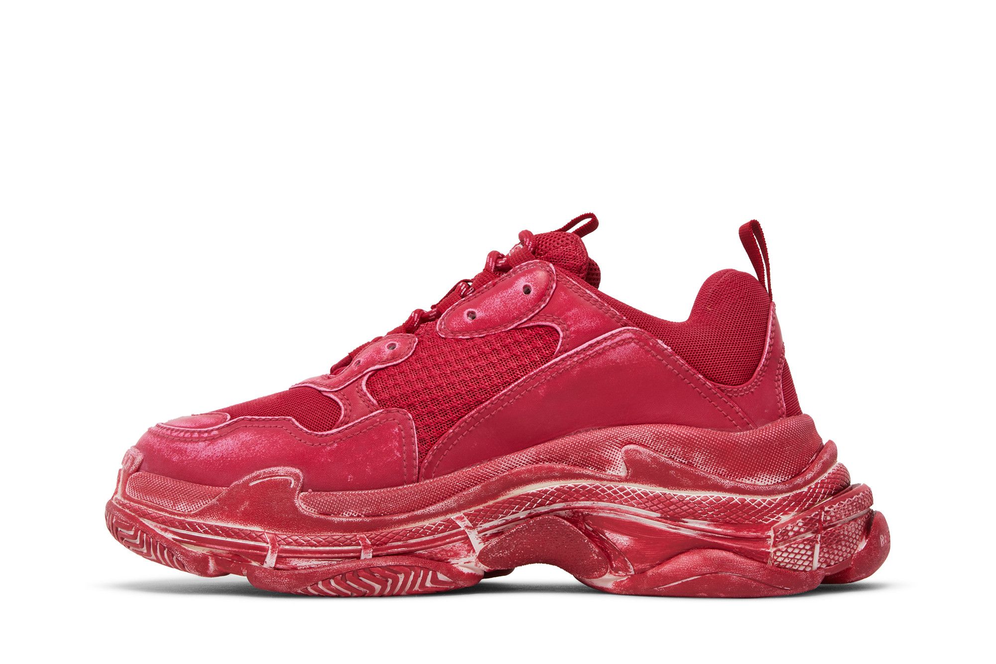 Balenciaga triple s red clear sole sales