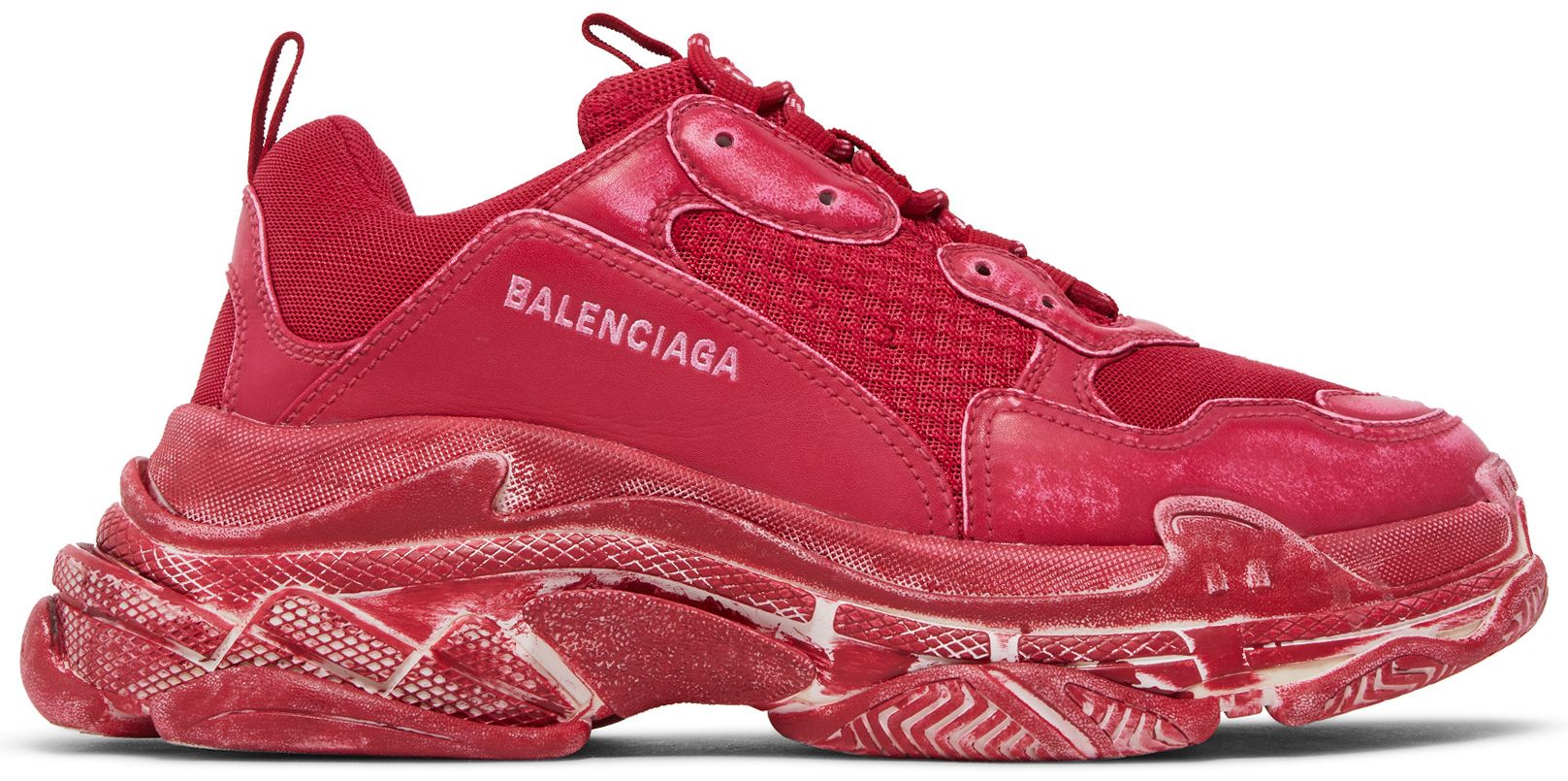 balenciaga triple s mens red