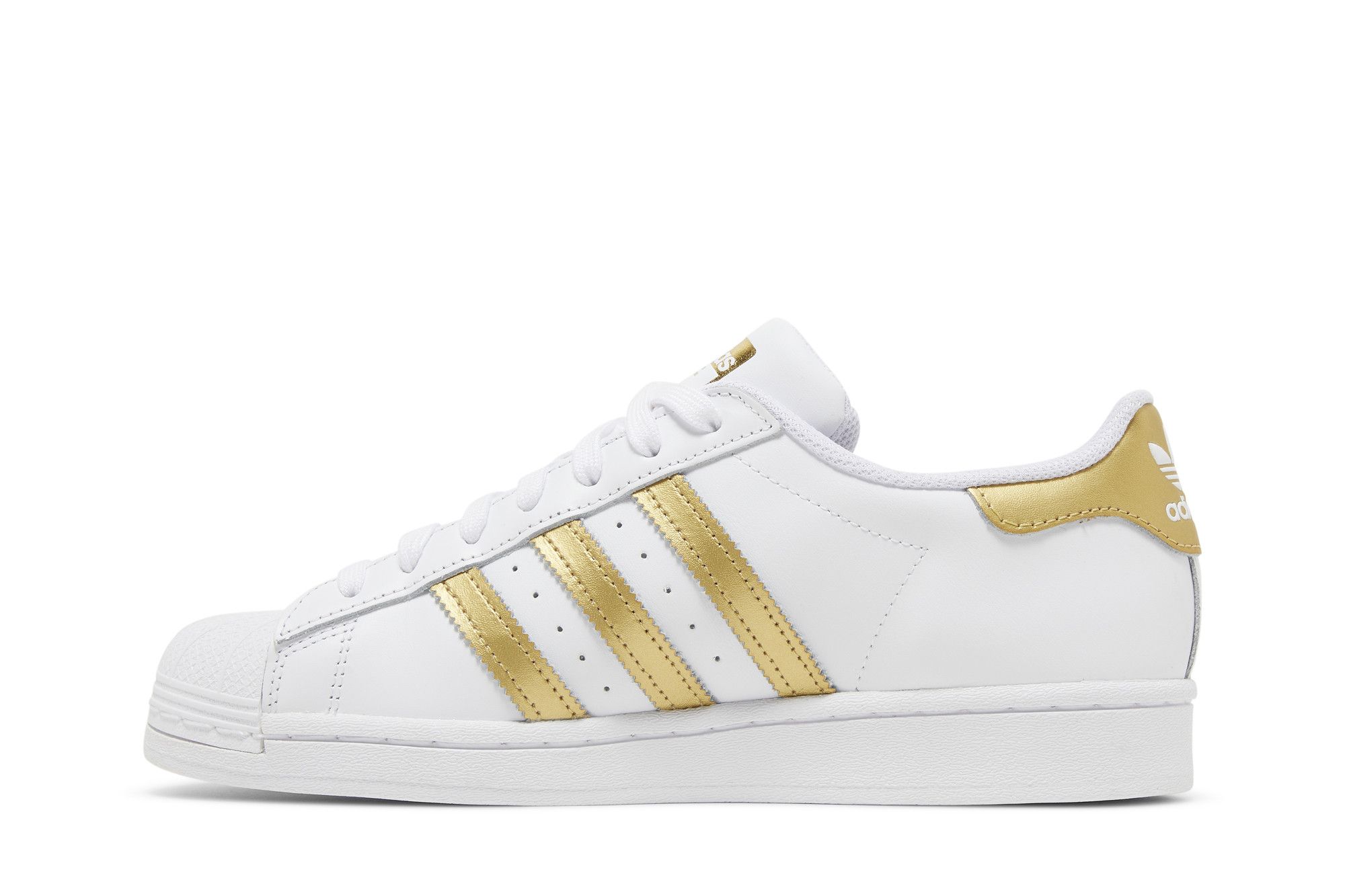 Golden  Superstar ホワイト/ゴールド Buy adidas Wmns Superstar 'White Gold Metallic' - FX7483 | GOAT