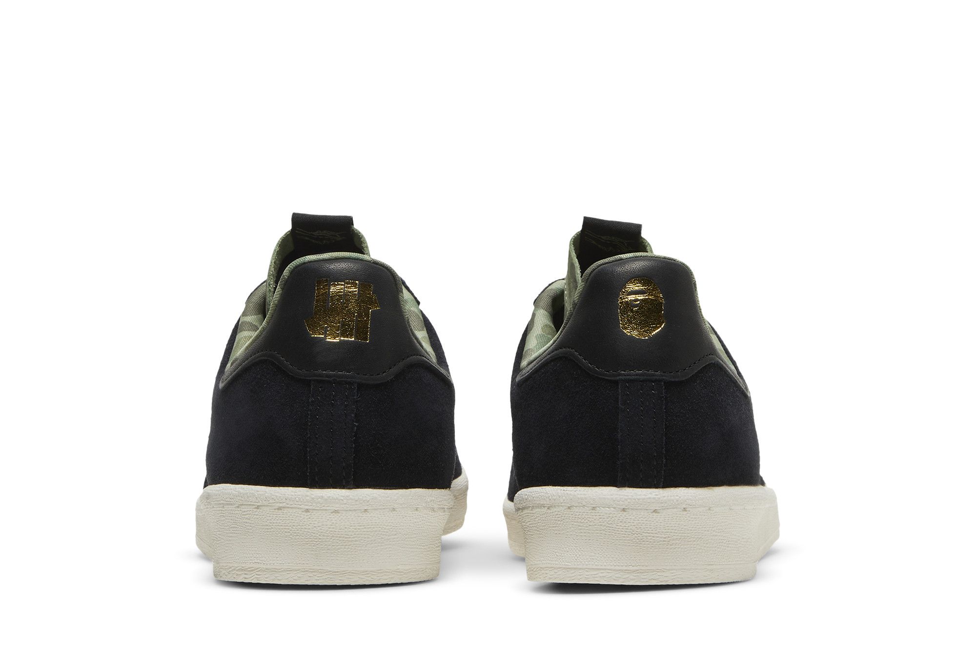 Buy Undefeated x A Bathing Ape x Campus 80s Black Q34750 GOAT
