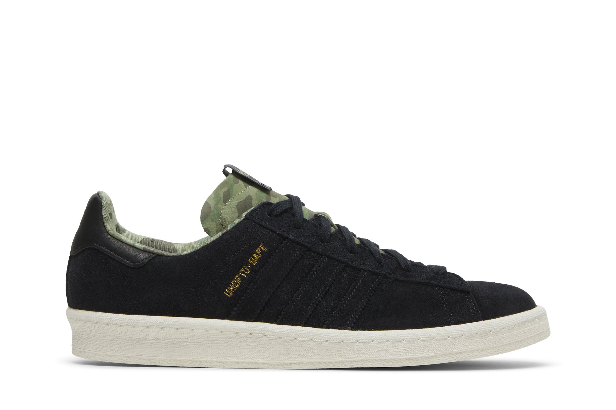 Buy Undefeated x A Bathing Ape x Campus 80s 'Black' - Q34750 | GOAT