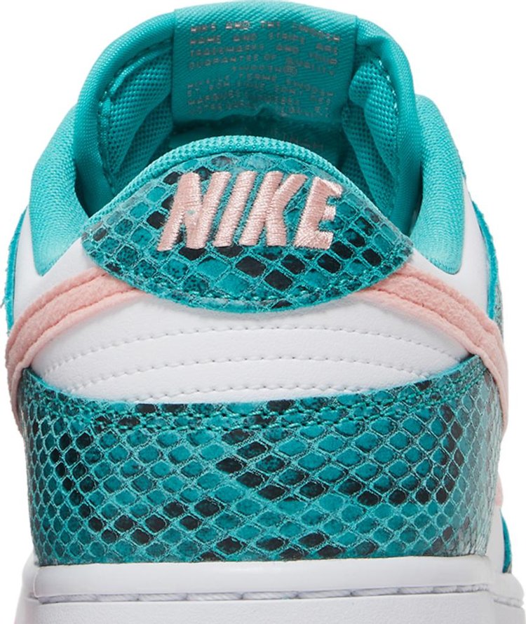 Dunk Low Washed Teal Snakeskin