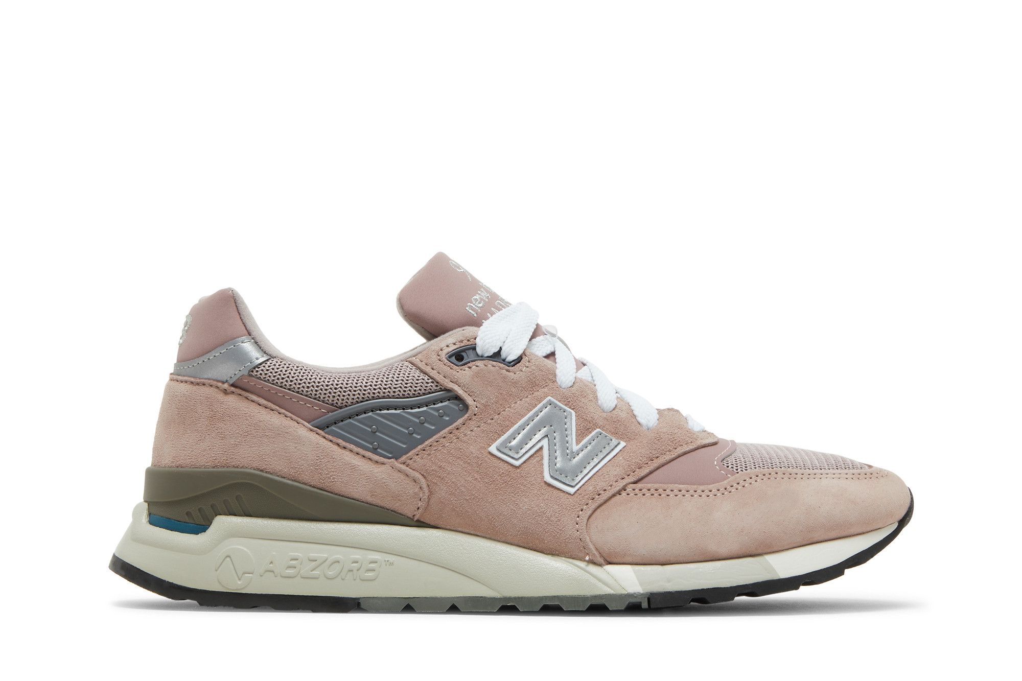 New balance 998 shop cinza e rosa