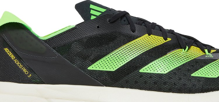 Adizero Adios Pro 3 Core Black Solar Green