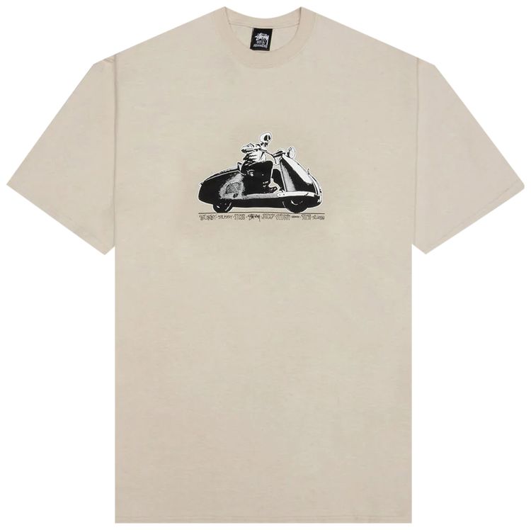 Stussy Skull Scooter T Shirt Smoke