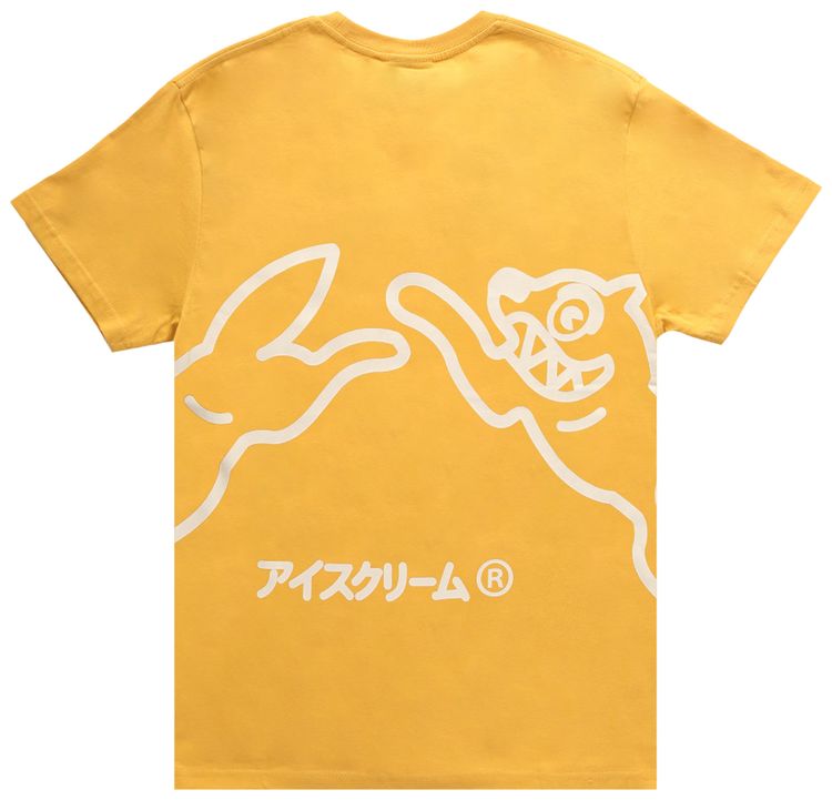 Icecream Chase Short Sleeve Tee Yolk Yellow