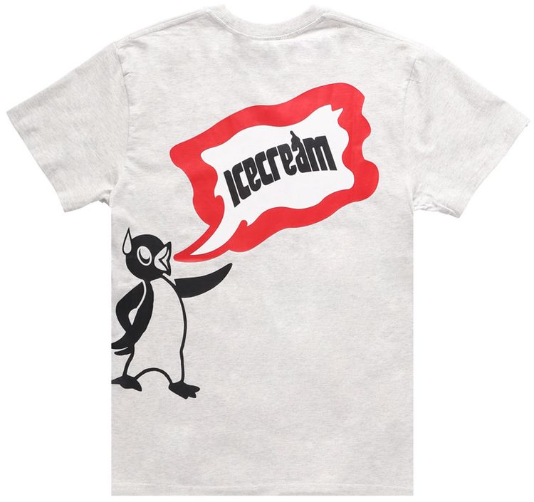 Icecream Chili Short Sleeve Tee Light Heather Grey