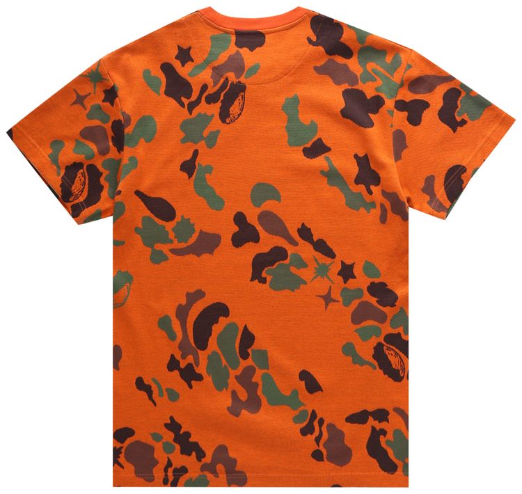 Billionaire Boys Club BB Foilage Short Sleeve Knit Red Orange
