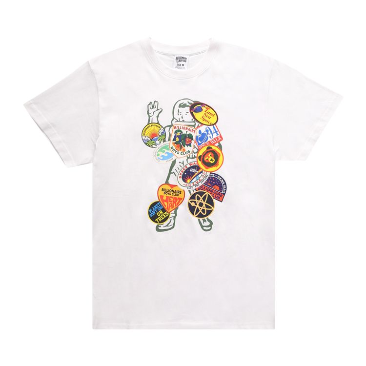 Billionaire Boys Club BB Land Sea Space Short Sleeve Tee White