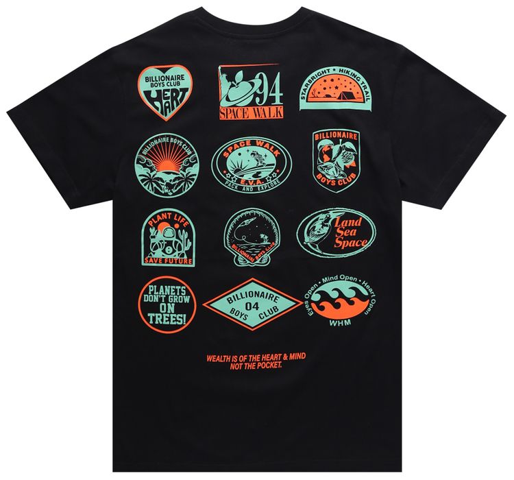 Billionaire Boys Club BB Space Walk Short Sleeve Tee Black