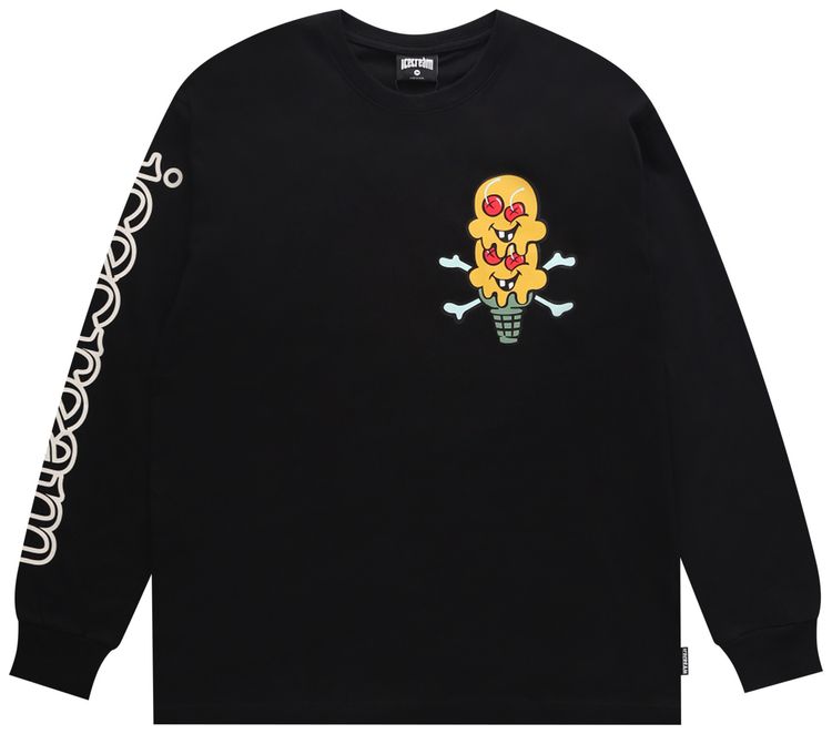 Icecream Sail Long Sleeve T Shirt Black