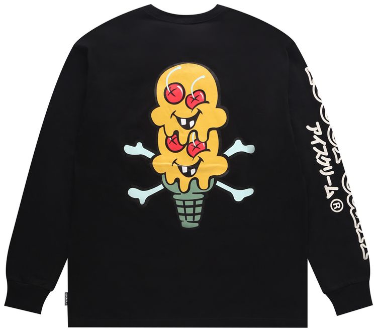 Icecream Sail Long Sleeve T Shirt Black