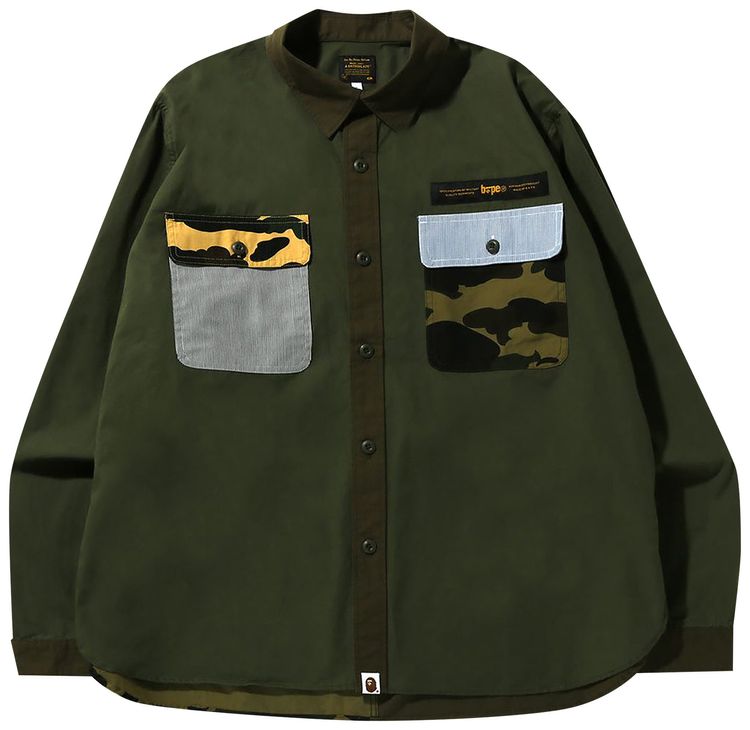 BAPE Military Crazy Pattern Relaxed Fit Shirt Multicolor