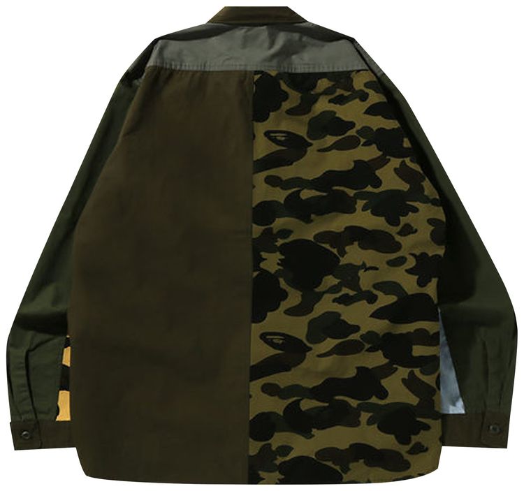 BAPE Military Crazy Pattern Relaxed Fit Shirt Multicolor