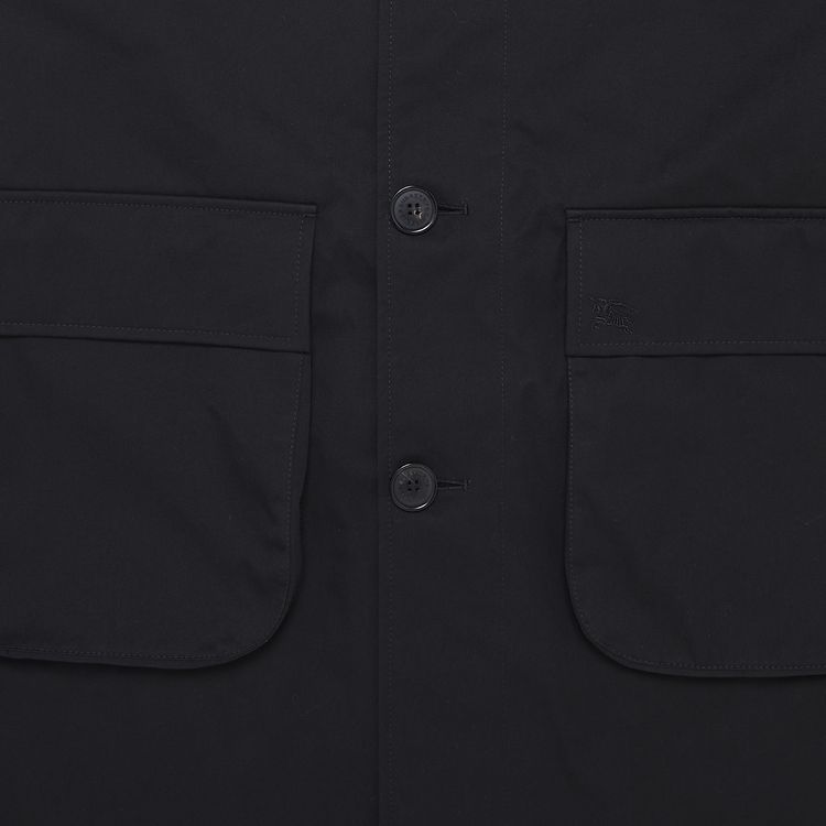 Supreme x Burberry Leather Collar Trench Black
