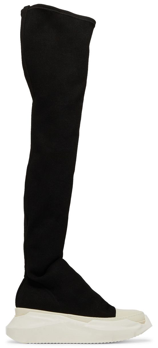 Rick Owens Wmns DRKSHDW Fogachine Stretch Denim Abstract Stockings Black Milk