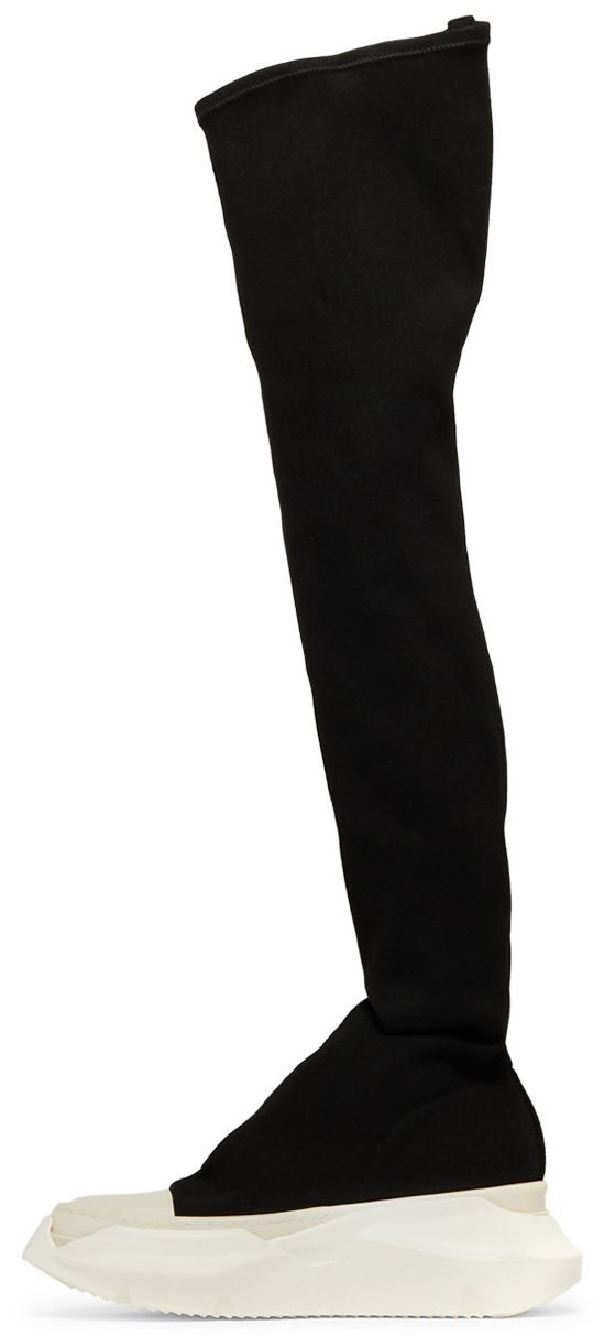 Rick Owens Wmns DRKSHDW Fogachine Stretch Denim Abstract Stockings Black Milk