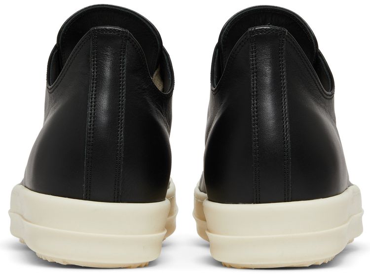 Rick Owens Strobe Leather Low Black Milk